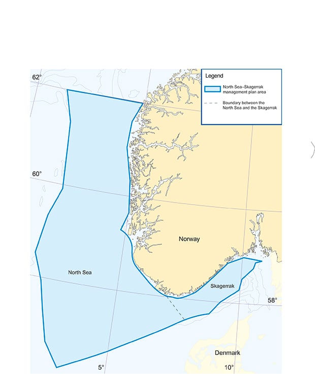 Figure 2.2 The North Sea and Skagerrak management plan area
