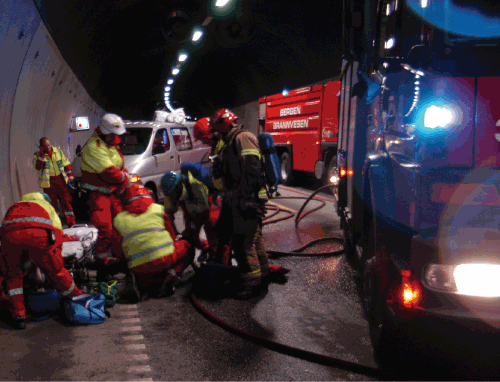 Figur 5.4 Trafikkulykke i tunnel.