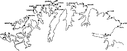 Figur 2-2.1 Norsk bosetning i 1567
