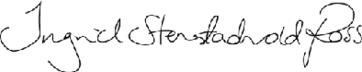Signatur Ingrid Stenstadvold Ross