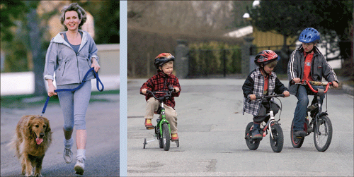 Figure 3.6 Recreation and play in the city. It is important to create opportunities for physical activity.