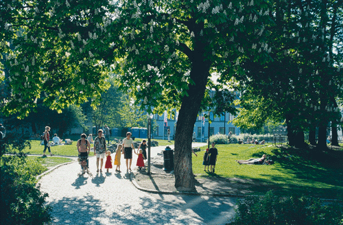 Figure 5.4 Recreational and outdoor-life in the city are of great importance to the citizens.