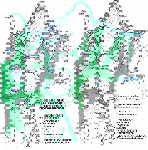 Figur 4.8 Forslag til overordnet grønn strategi for Trondheim.