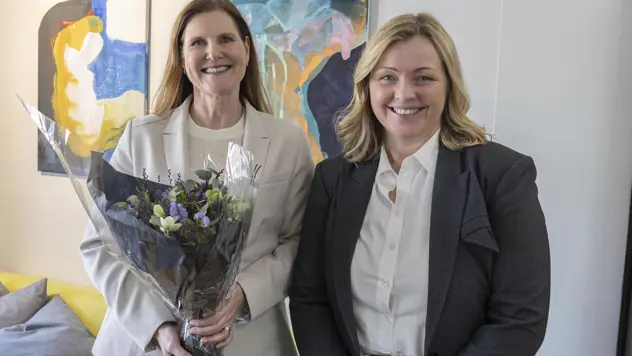 Hege Nilssen i møte med arbeids- og inkluderingsminister Kjersti Stenseng