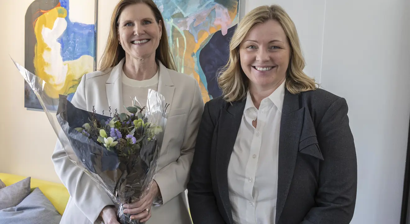 Hege Nilssen i møte med arbeids- og inkluderingsminister Kjersti Stenseng