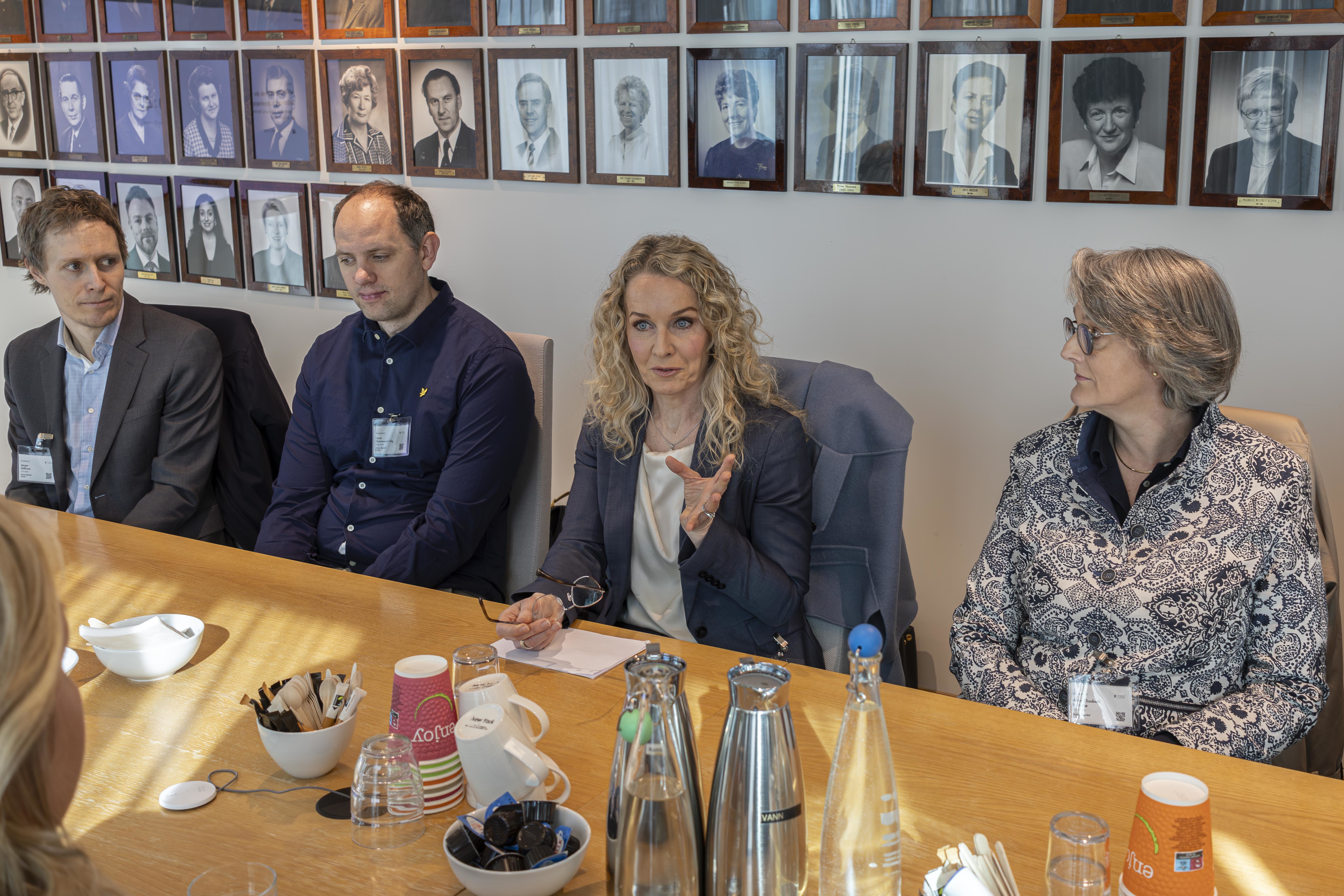 Arbeidsgruppa som diskuterer arbeidsgrupperapporten om tilknytningsformer for selvstendig konsulenter og rådgivere