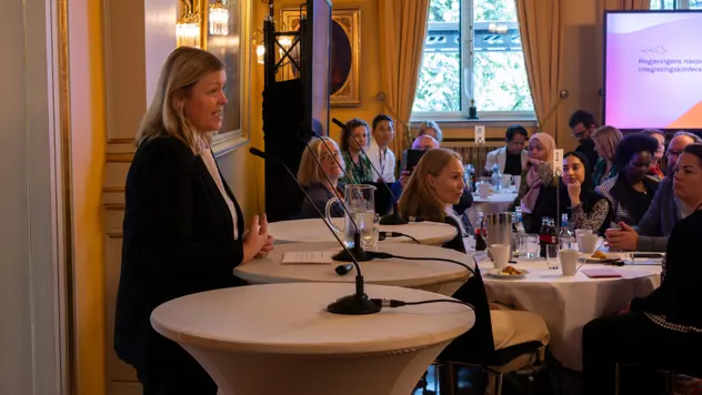 Arbeids- og inkluderingsminister Kjersti Stenseng under regjeringas nasjonale integreringskonferanse