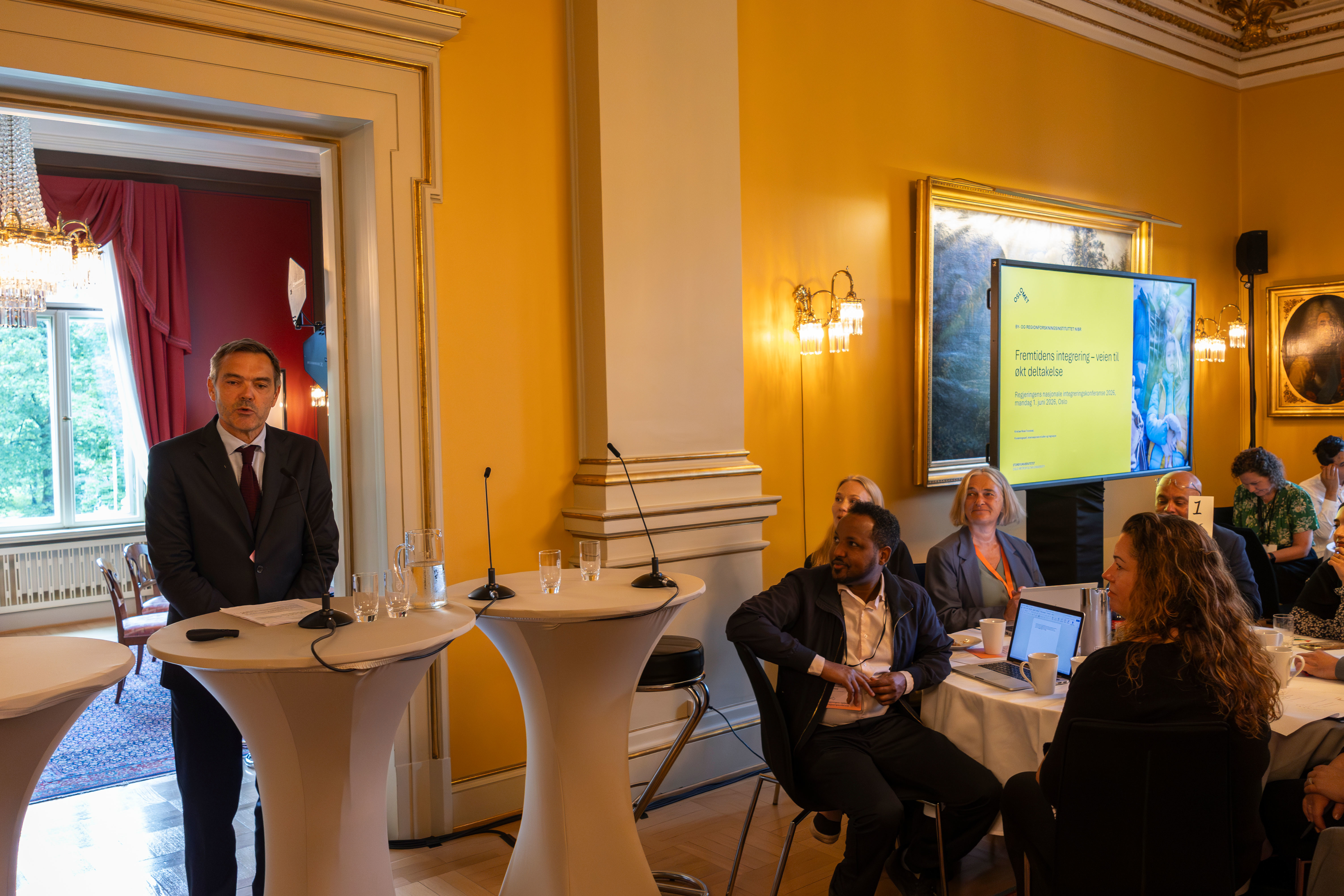 Kristian Rose Tronstad frå OsloMet under regjeringas nasjonale integreringskonferanse