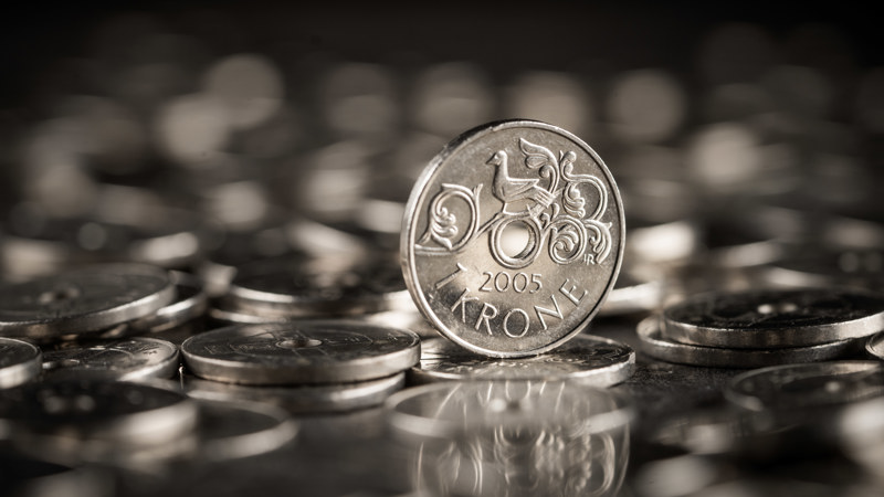 Bilete av norske kroner