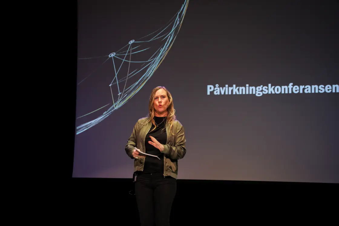 Barne- og familieminister Lene Vågslid holdt åpningsinnlegg på Påvirkningskonferansen