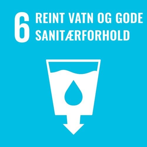 Illustrasjon for bærekraftsmål 6: Reint vatn og gode sanitærforhold