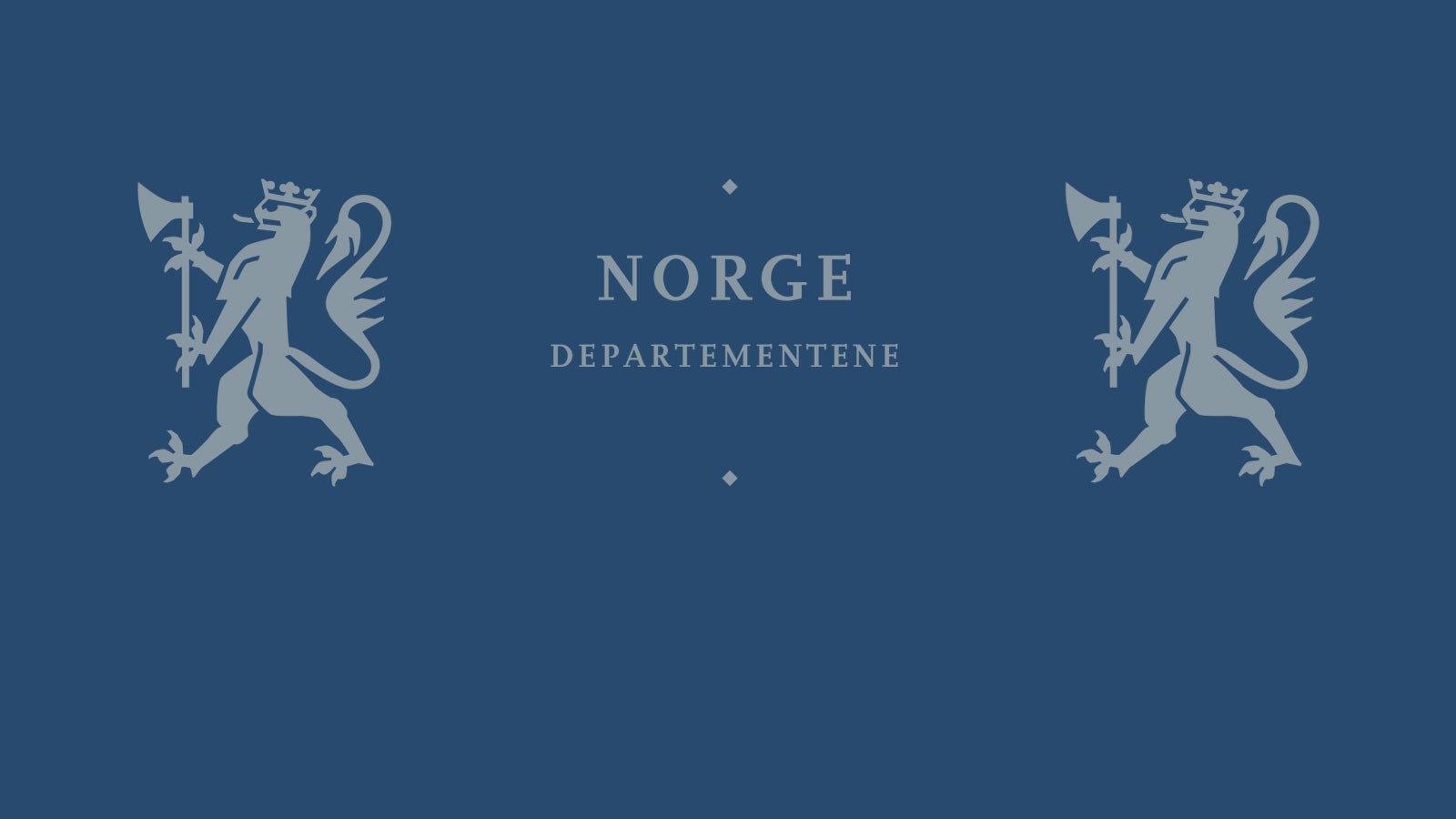 To riksløver og teksten Norge og Departementene
