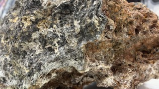 Nærbilde av havbunnsmineraler