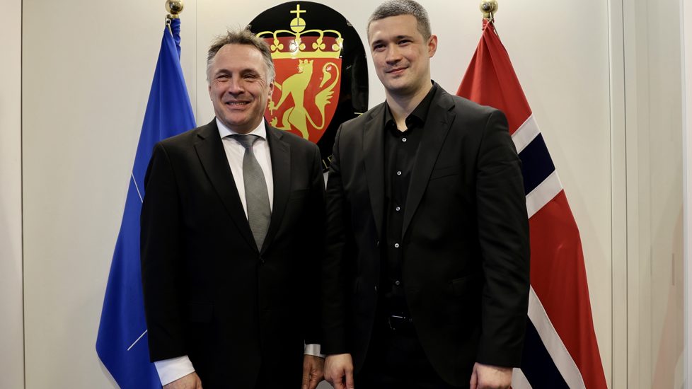 Tore O. Sandvik og Mykhailo Fedorov