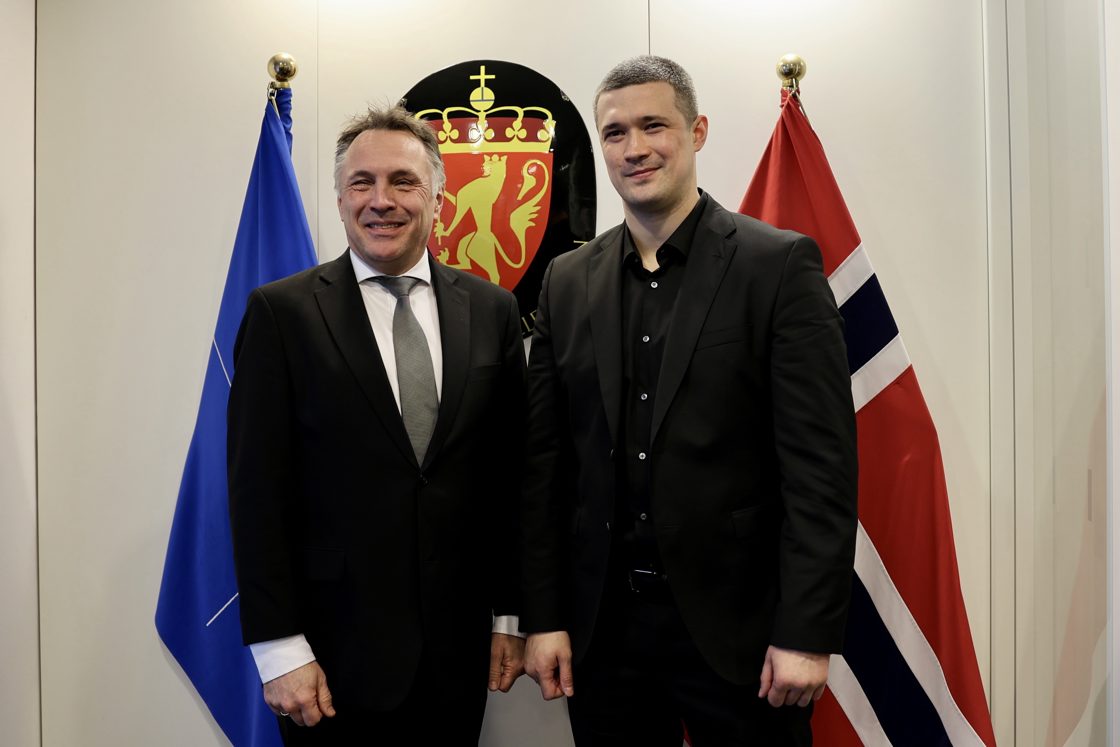 Tore O. Sandvik og Mykhailo Fedorov