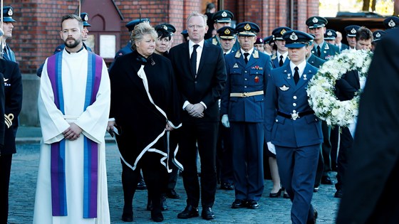 Wilhelm Mohr ble bisatt fra en fullsatt Uranienborg kirke 7. oktober 2016.