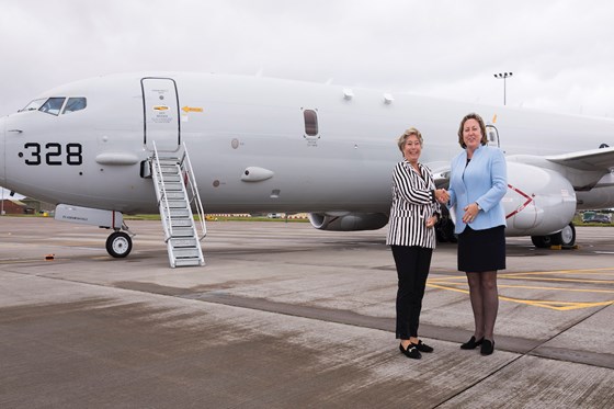 Defence Minister Anne-Marie Trevelyan and Norwegian State Secretary Tone Skogen