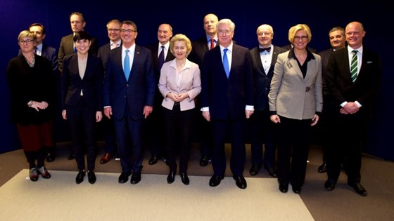 Bildet viser alle landene som nå støtter TACET-samarbeidet. Norge underskrev avtale om å bli deltakernasjon under forsvarsministermøtet.
