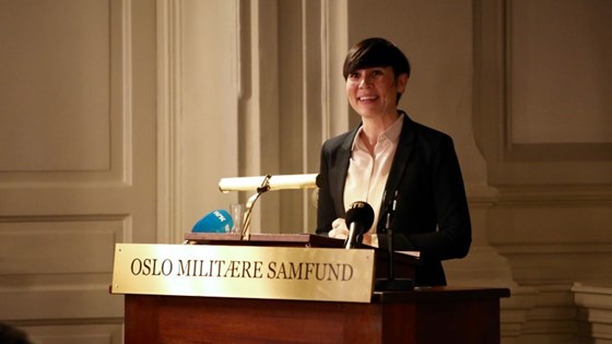 11. januar 2016 holdt forsvarsminister Ine Eriksen Søreide sitt årlige foredrag om Forsvaret.