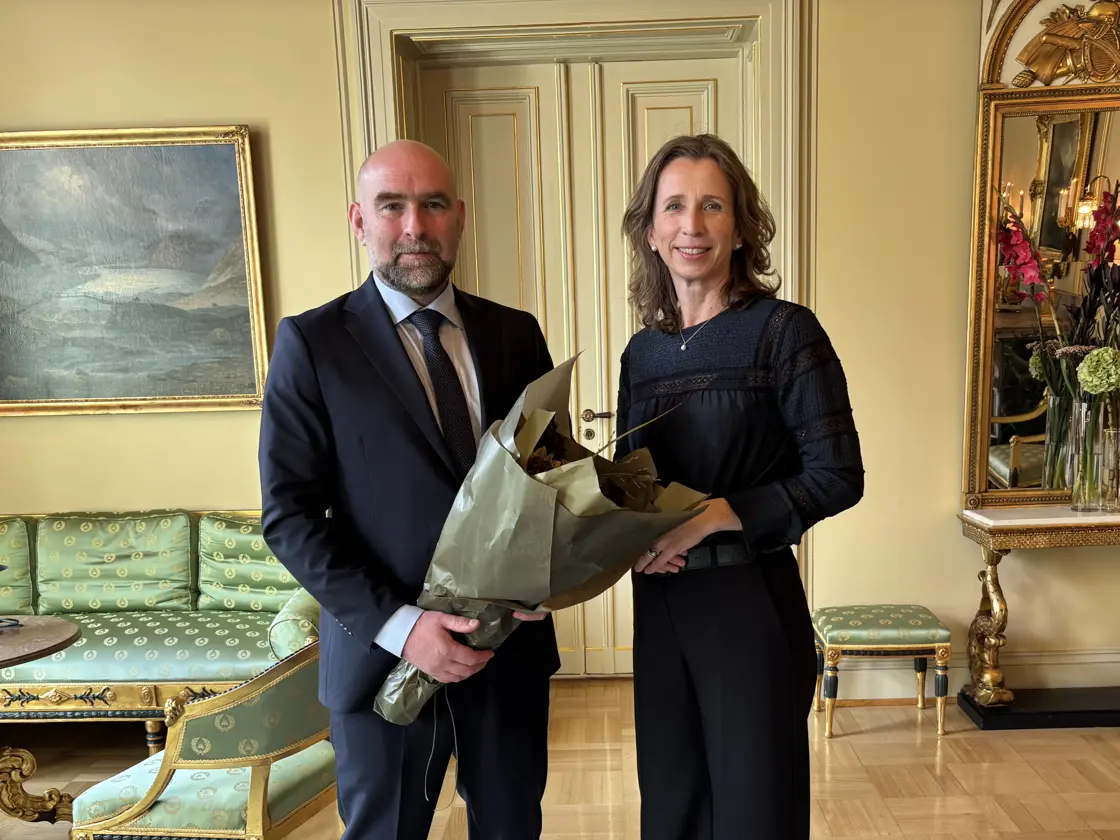 Den nye sysselmesteren og justisministeren