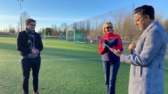 Arnesen, Kjøll og Raja på Ekebergsletta.