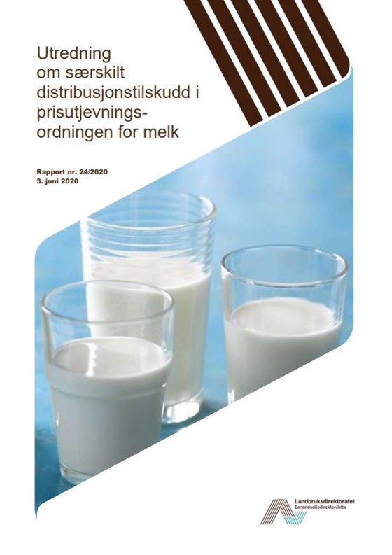 Rapport - Utredning om særskilt distribusjonstilskudd i prisutjevningsordningen for melk