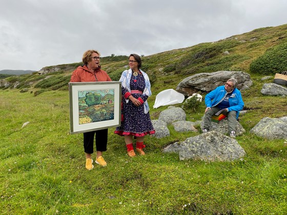 Landbruks- og matminister Olaug  Bollestad delte i dag ut Nasjonal kulturlandskapspris 2020 til Goarahat og Sandvikhalvøya i Porsanger kommune i Finnmark.