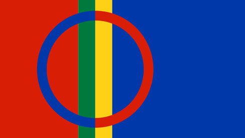 Det samiske flagget.