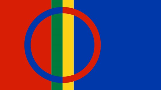 Det samiske flagget.