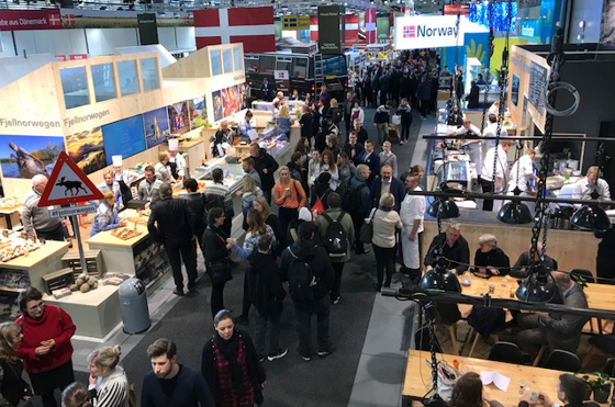 Fjellregionen og kjøkkenet på Norges stand.
