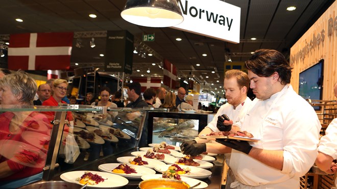 Kjøkkenet på Norges stand på Grüne Woche 2020