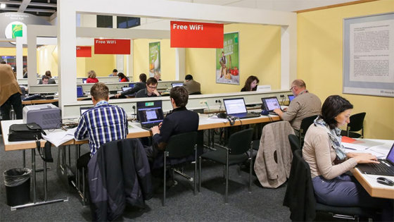 Pressesenteret på Grüne Woche.