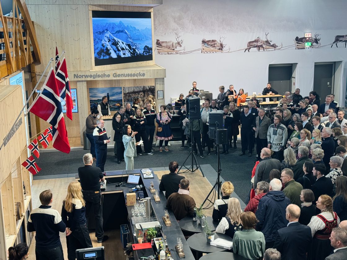 Statssekretær Hanne-Berit Brekken åpnet den norske paviljongen på Grüne Woche 2026.