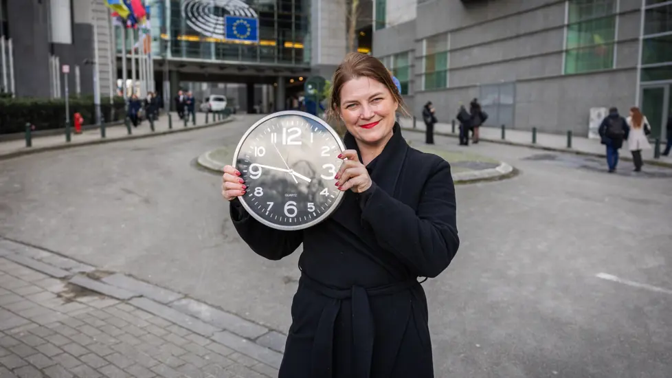 Næringsministeren i Brussel.