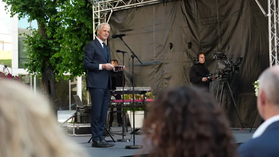 Minnemarkering 22. juli, Jonas Gahr Støre