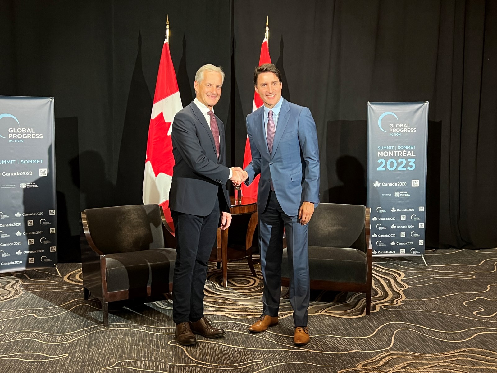 Meeting between the Prime Ministers of Norway and Canada