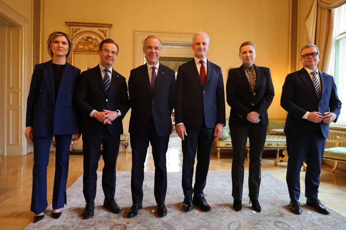 Family photo of the Nordic-Canadian Prime Minister's. 