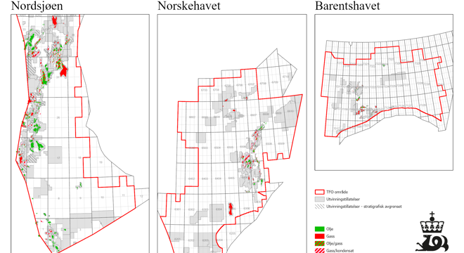 Kart over TFO-områder