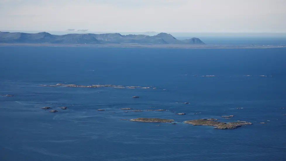 Andfjorden with view to Andøya og Andenes.