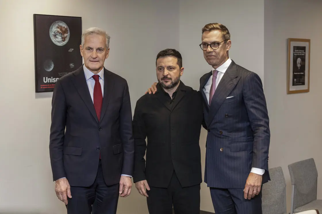 Støre, Zelenskyj og Stubb.