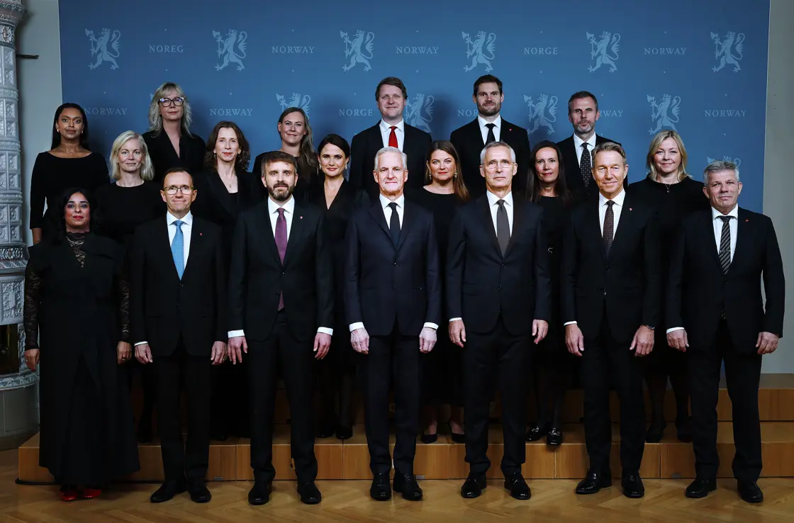 Gruppebilde av regjeringen
