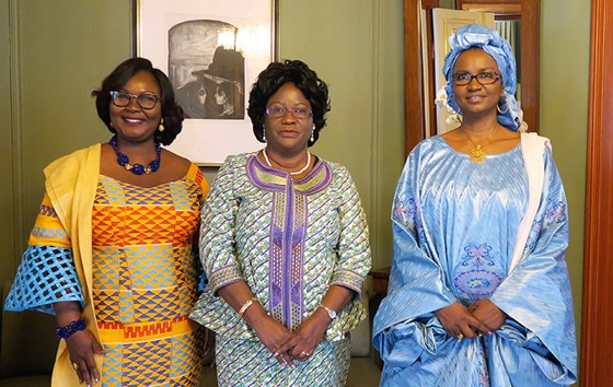 Nye ambassadører fra Ghana, Zambia og Mali. Foto: Tonje Røed, UD