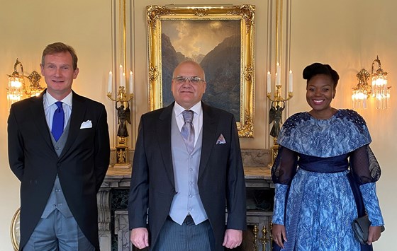 Ambassador of EU, H.E. Mr Nicolas de La Grandville, Ambassador of Slovakia, H.E. Mr Roman Bužek, and Ambassador of Botswana, H.E. Ms Chandapiwa Nteta. Credit: Tonje Røed, MFA