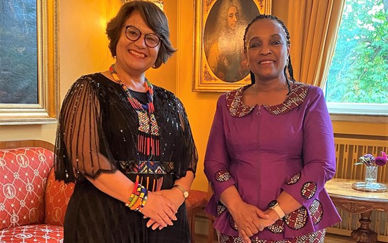 Ambassador of South Africa, H.E. Ms Kotze (left) and ambassador of Tanzania, H.E. Ms Olotu. Credit: Tonje Røed, MFA