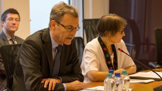 EU-ambassadør Atle Leikvoll i EØS-komiteen 12. desember 2014