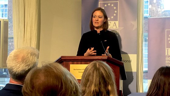 Minister of EEA and EU Affairs Marit Berger Røsland at IIEA