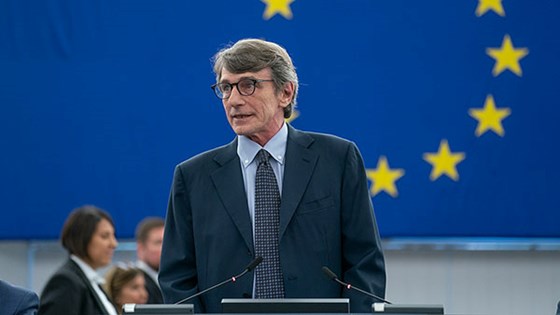 David Sassoli ble valgt til president etter valget i mai 2019. Foto: EU