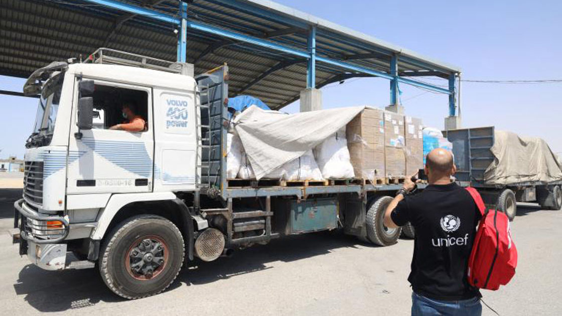 I en felles uttalelse understreker Sikkerhetsrådets medlemmer det umiddelbare behovet for humanitær nødhjelp til den palestinske sivilbefolkningen, særlig i Gaza. Foto: Unicef