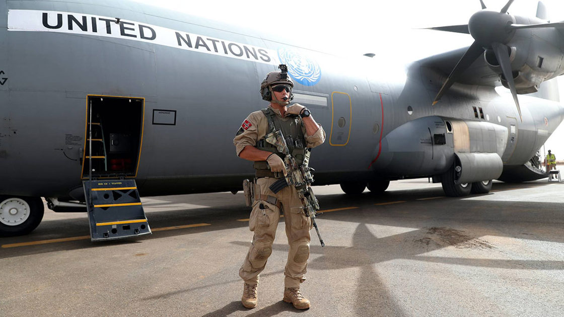 Mandatet til FNs fredsbevarende operasjon i Mali (Minusma) skal fornyes i løpet av juni. Norge bidrar med personell til operasjonen. Foto: Torbjørn Kjosvold, Forsvaret