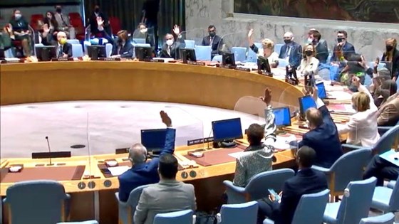 Sikkerhetsrådet  var enstemmig i det videre engasjementet for Libya. Foto: FN